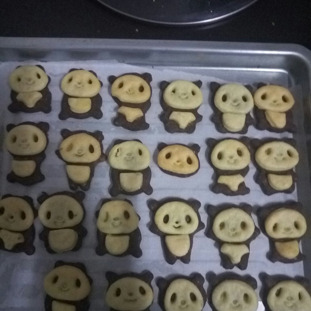黑白熊猫饼干