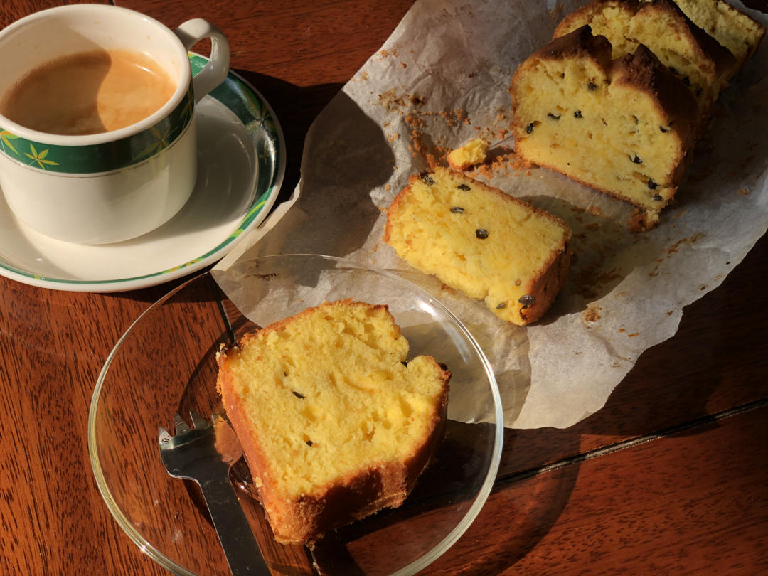 轻盈百香果磅蛋糕