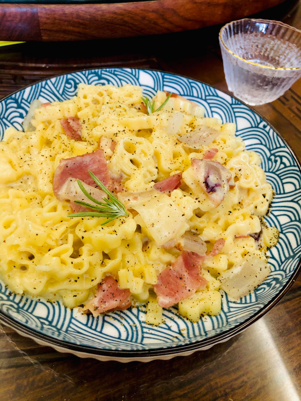 奶油蘑菇培根意大利面