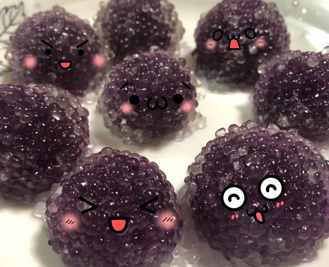 西米紫薯水晶球🔮的做法