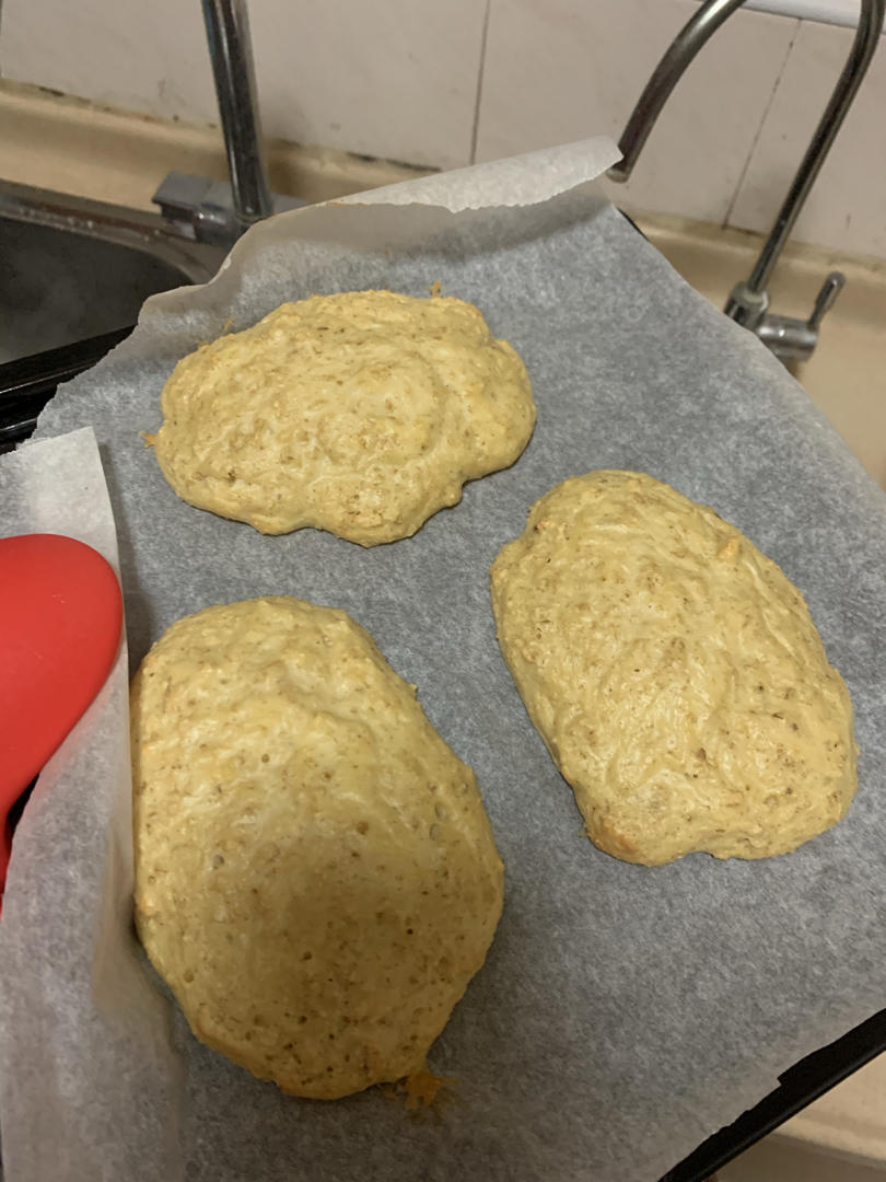 减脂食谱45｜豆乳燕麦厚松饼🥞0糖油·0面粉·免烤