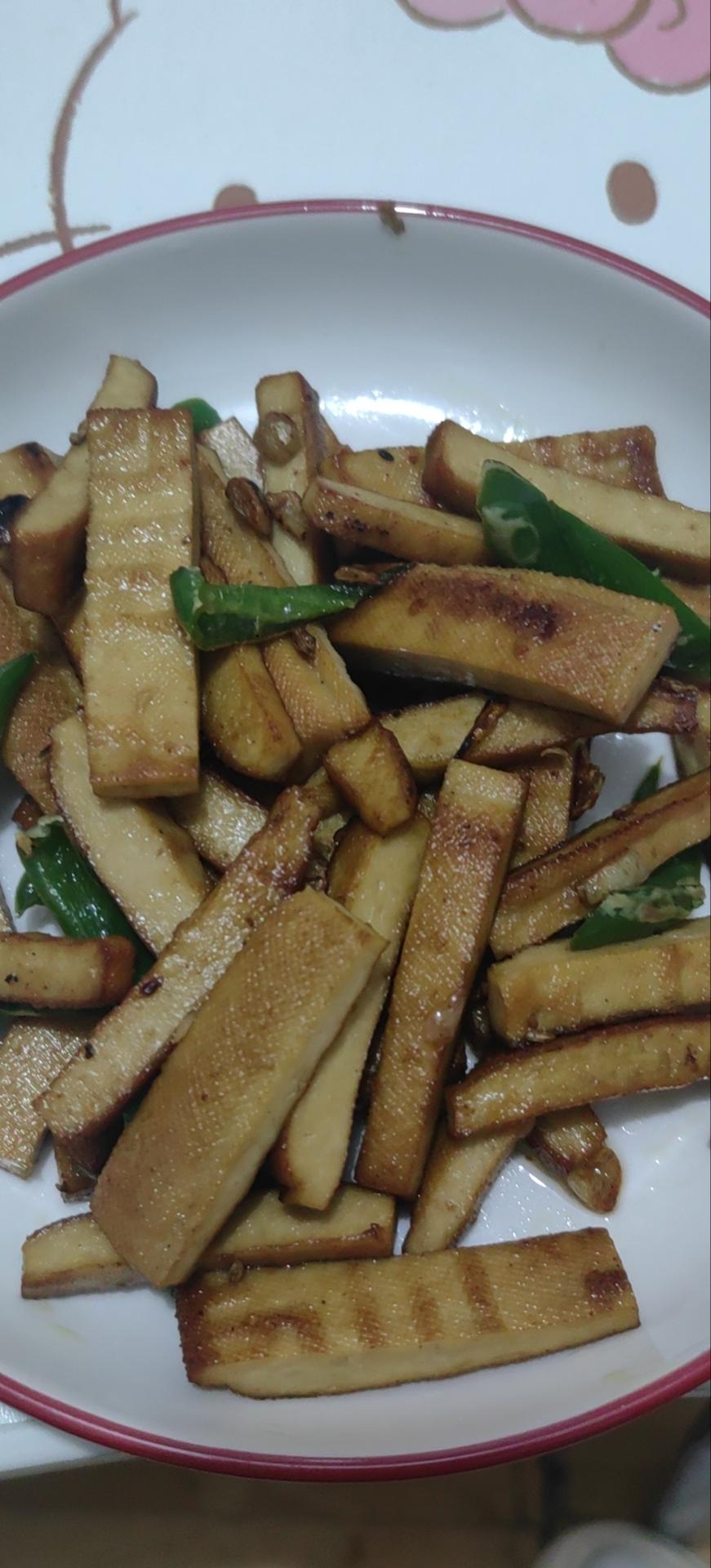 青椒炒豆干