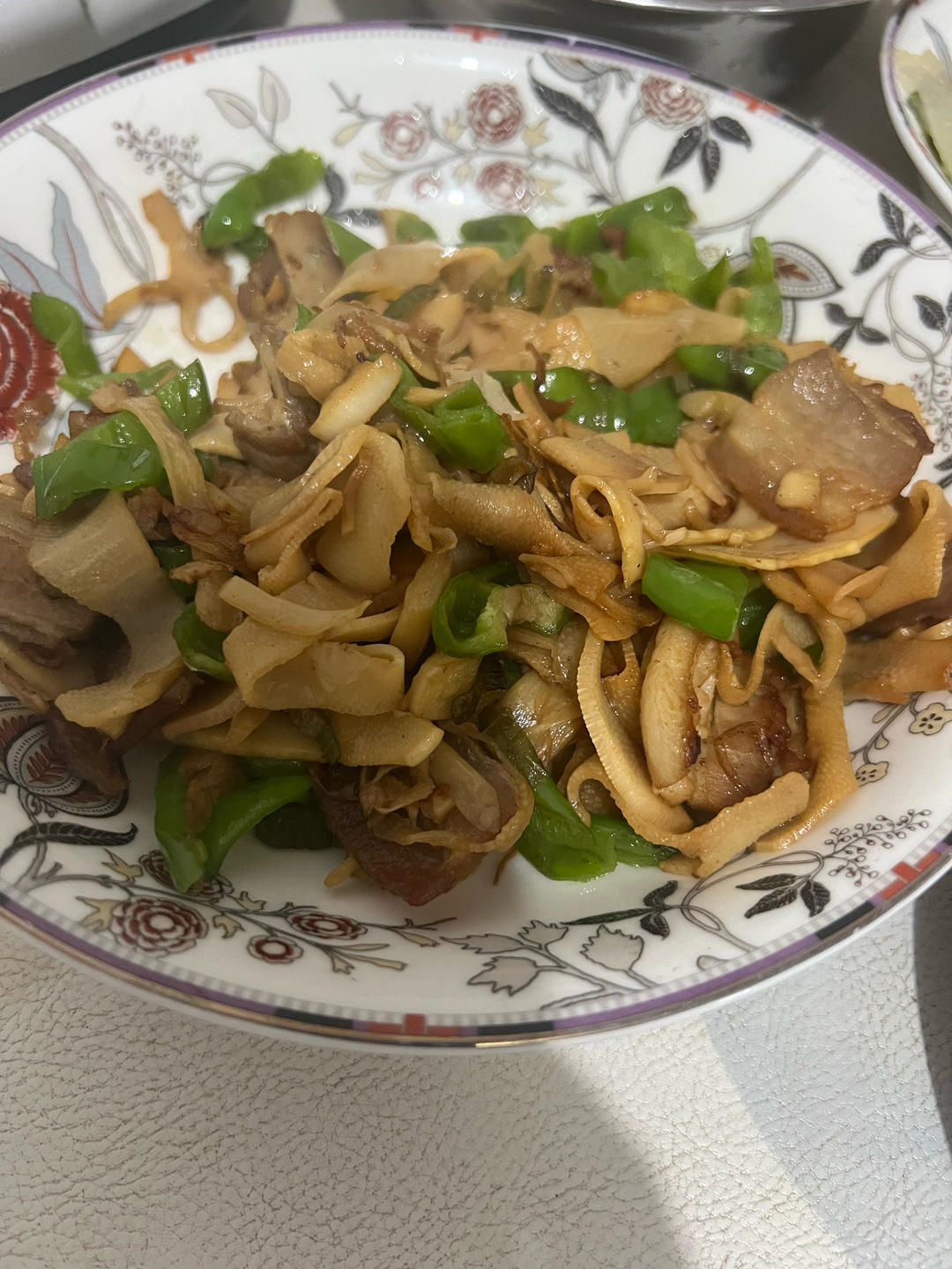 湖南名菜-糯米笋小炒肉