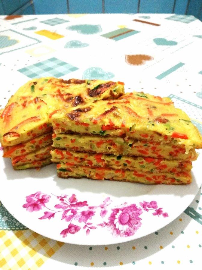 三丝蔬菜鸡蛋饼（超详细）