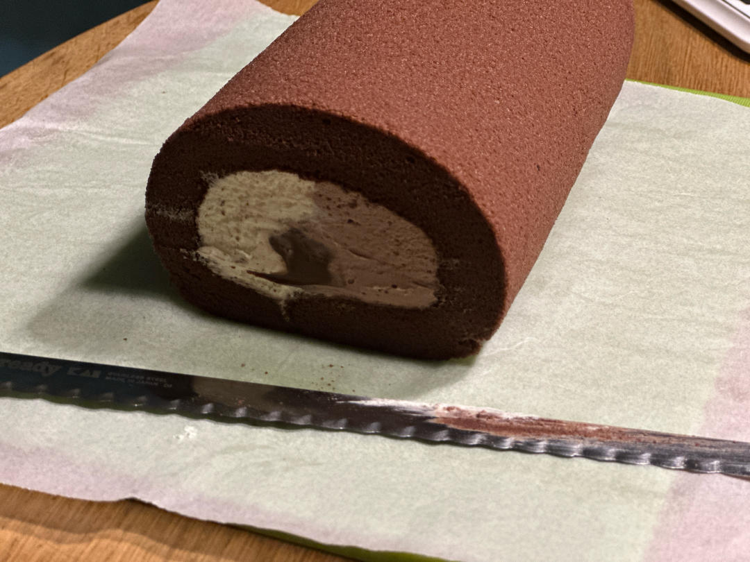 可可蛋糕卷(不消泡超浓郁巧克力口感)
