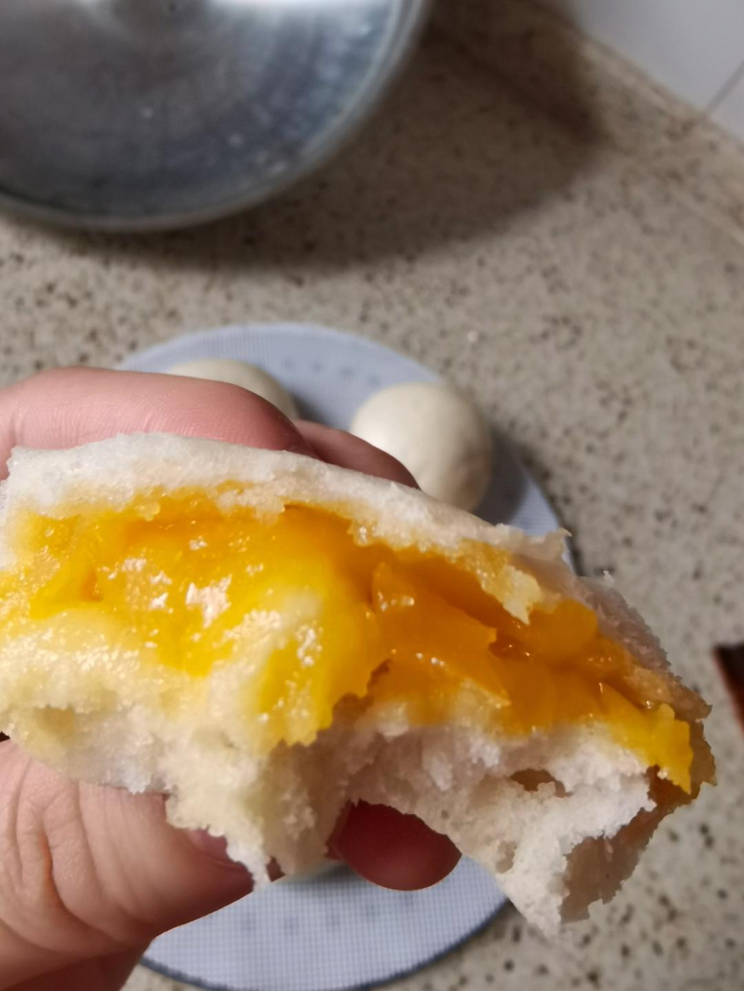 【流沙包】流心的包子，这样填馅一步到位！