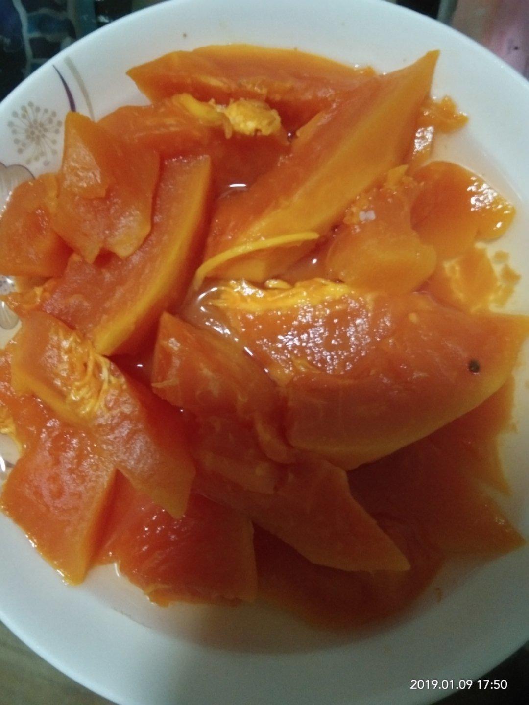 清炖冰糖木瓜