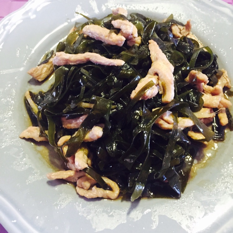 海带炒肉丝