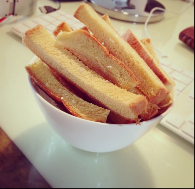 akiko做的香烤面包条