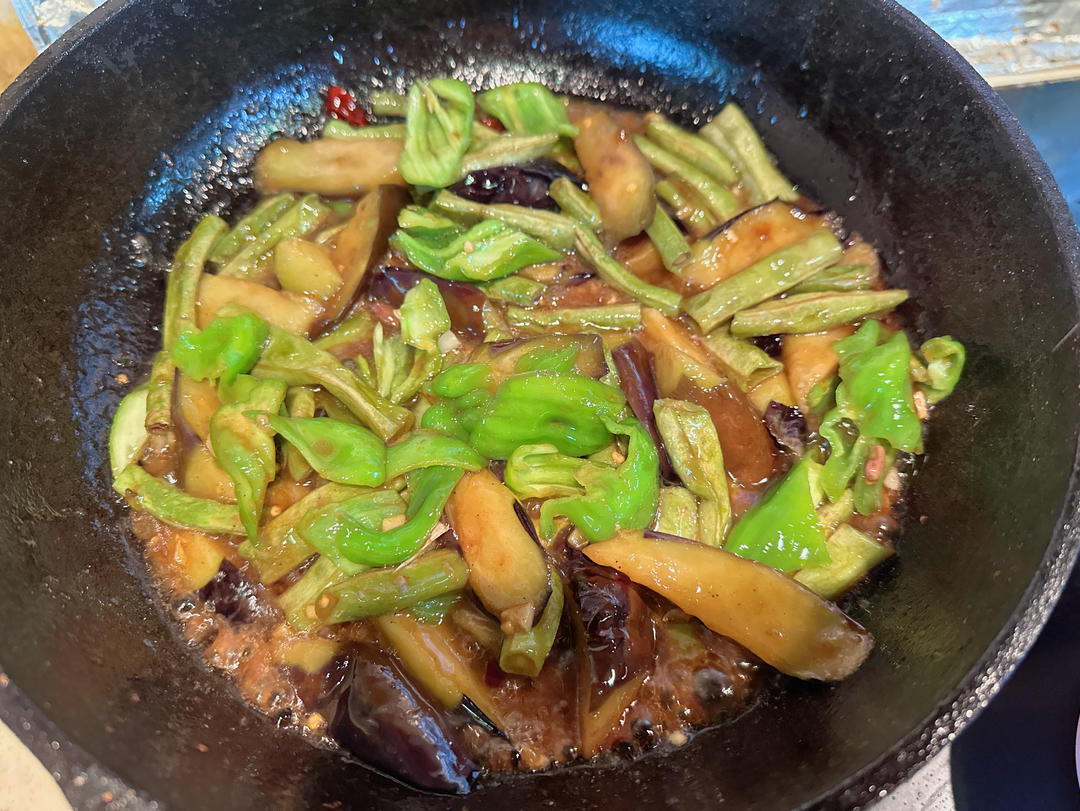 豆角烧茄子