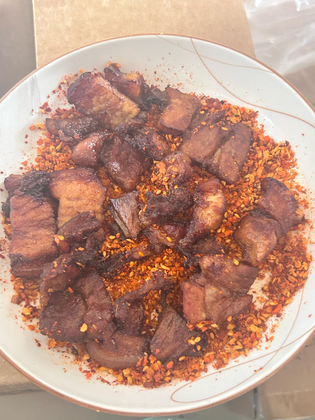 秘制孜然烤五花肉，香辣过瘾！好吃到舔手指