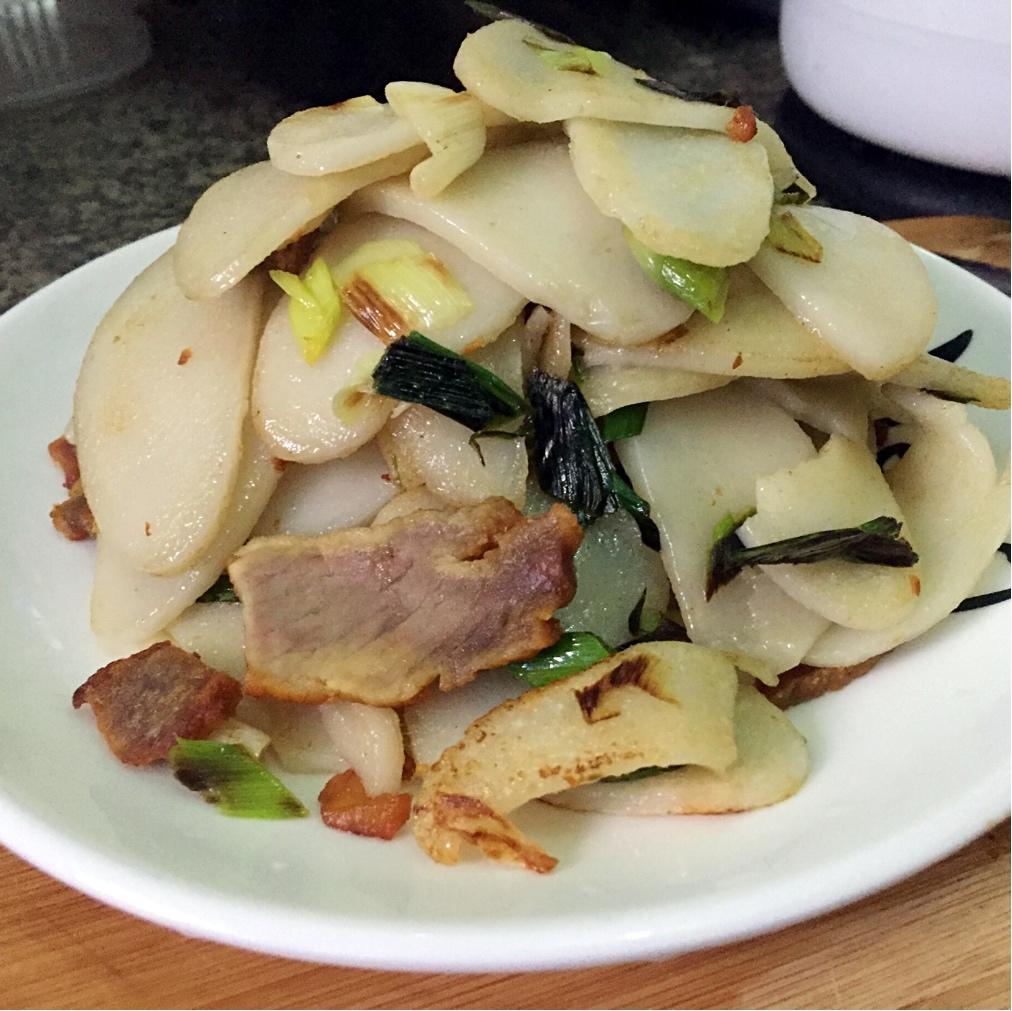 腊肉炒年糕