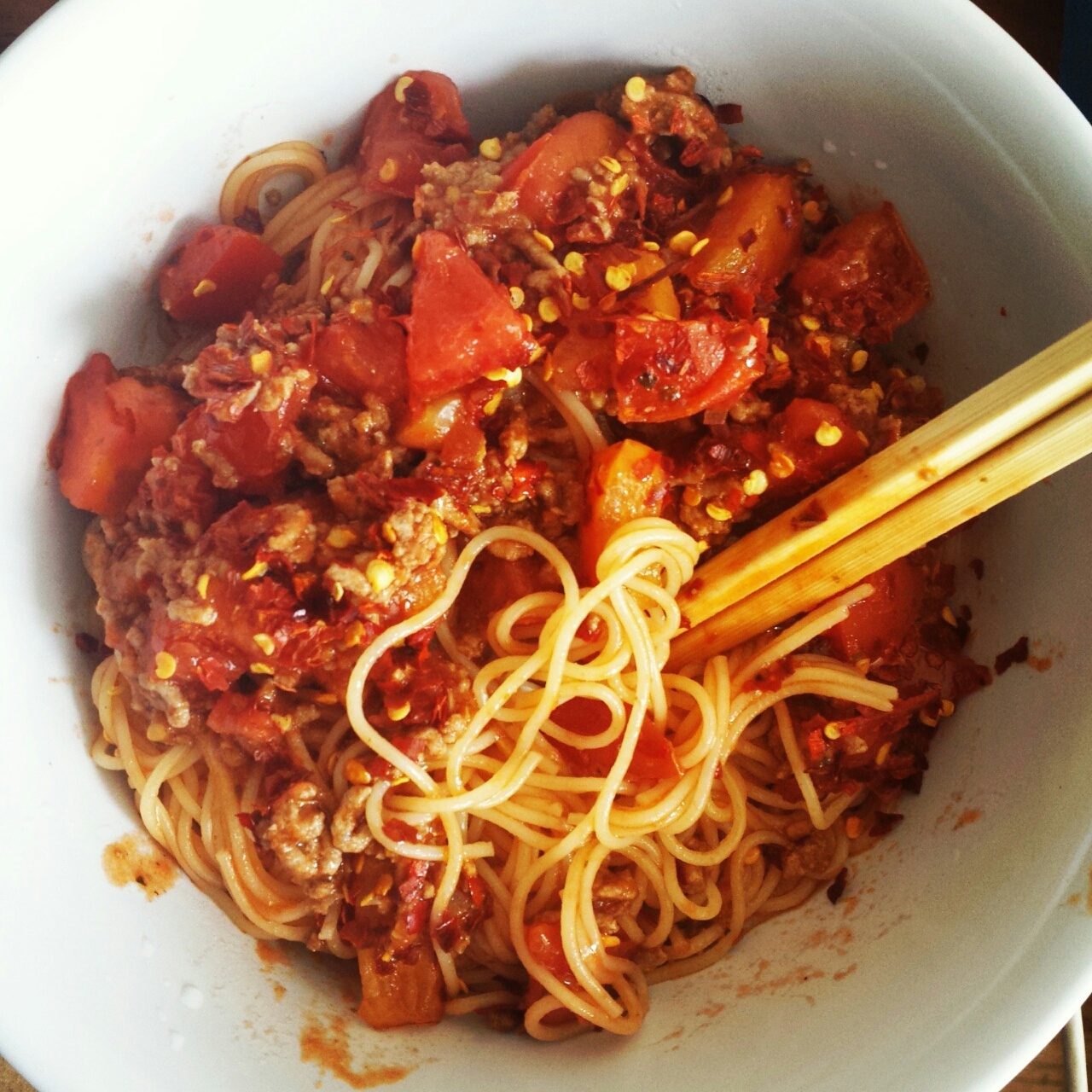 番茄肉酱意大利面