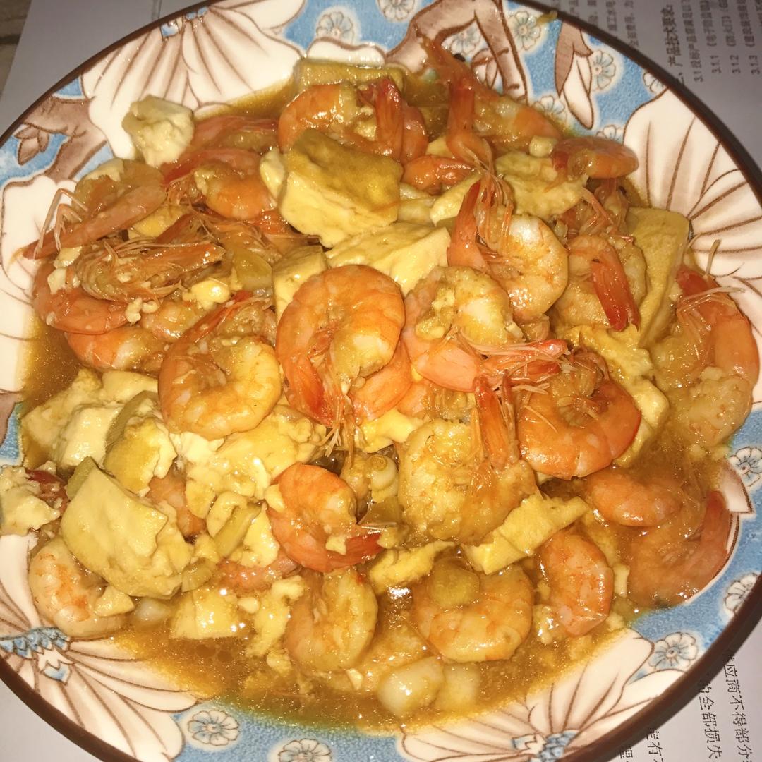 虾仁豆腐
