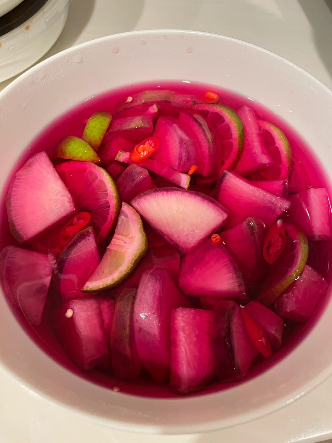 🔥绝了！酸辣爽脆又开胃，雪碧青柠泡萝卜