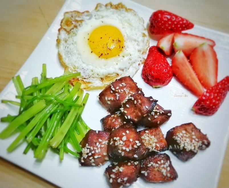 非常简单非常好吃的烤梅花肉