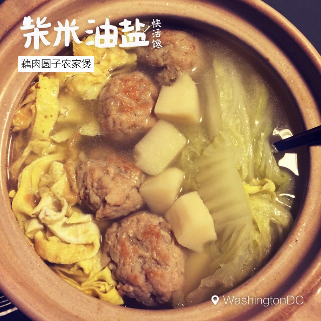 藕肉圆子煲