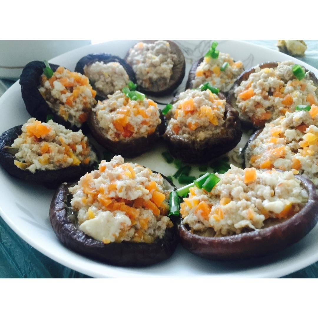 豆腐肉末酿香菇