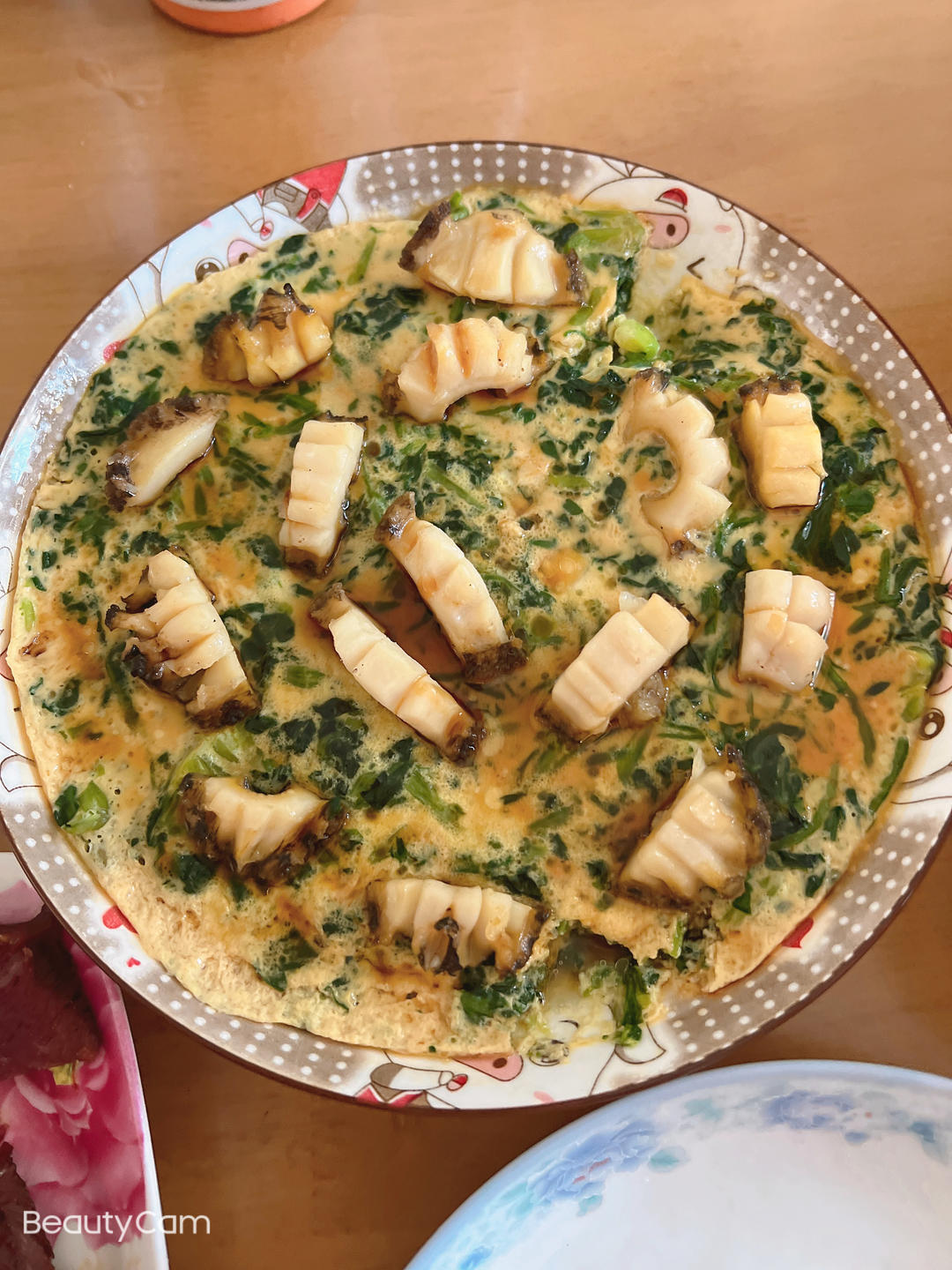 菠菜虾仁蒸蛋