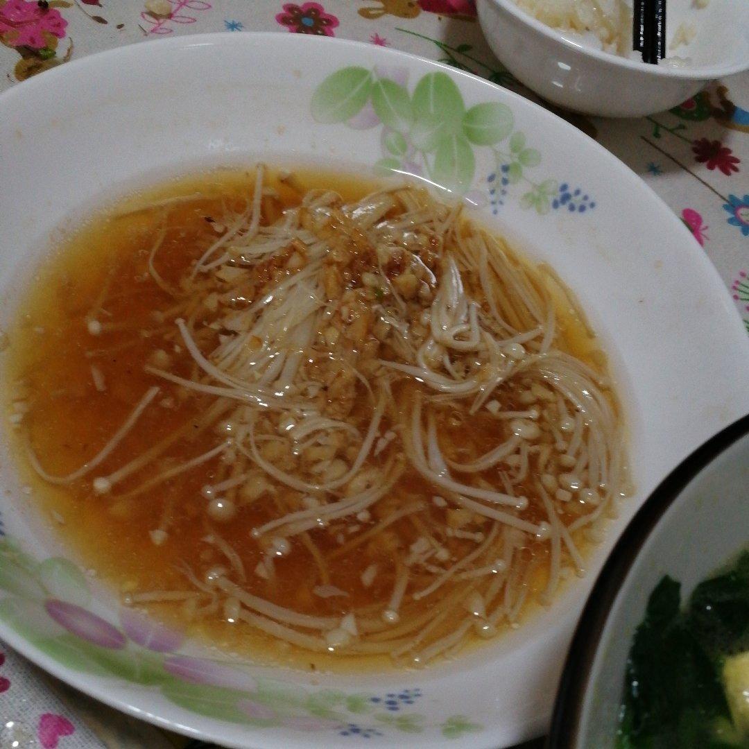 蒜蓉蒸金针菇