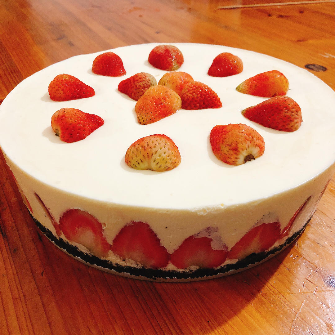 酸奶芒果慕斯蛋糕简易版（普通8寸活底）