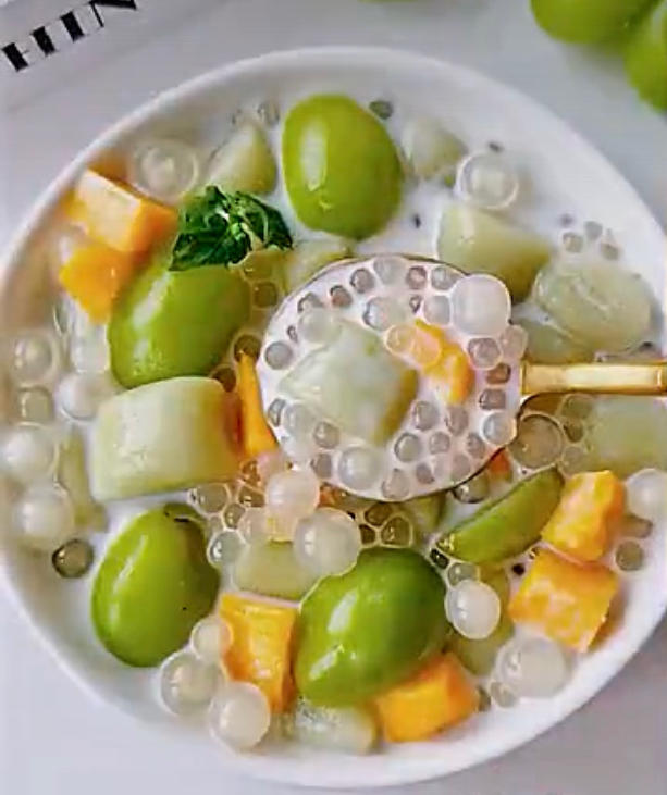 糖水之王！！青提冰汤圆的做法 步骤8