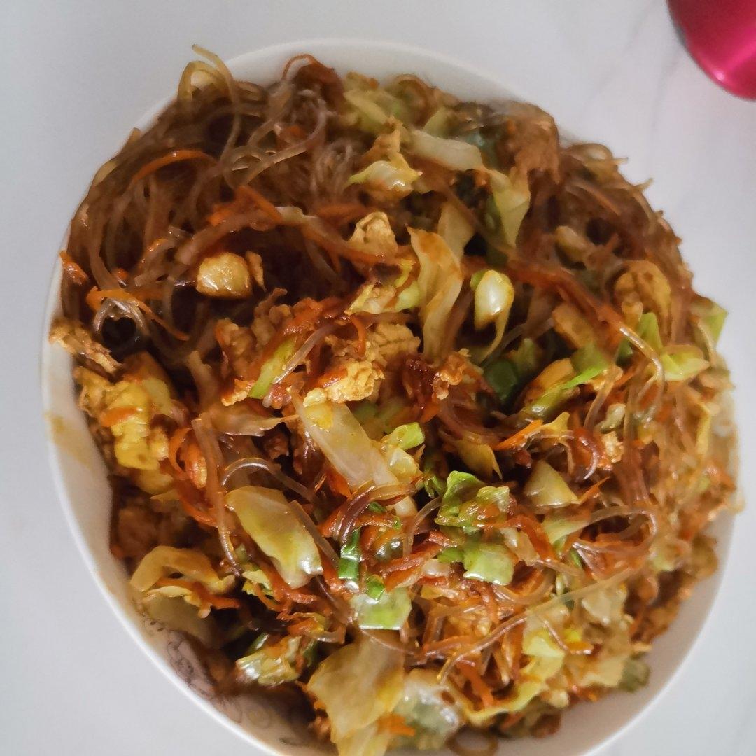 超下饭包菜炒粉丝