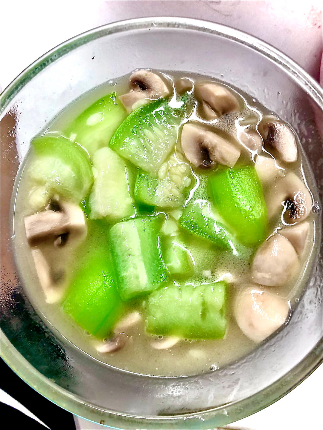 夏季十道素~副菜（一）~白蘑烩丝瓜