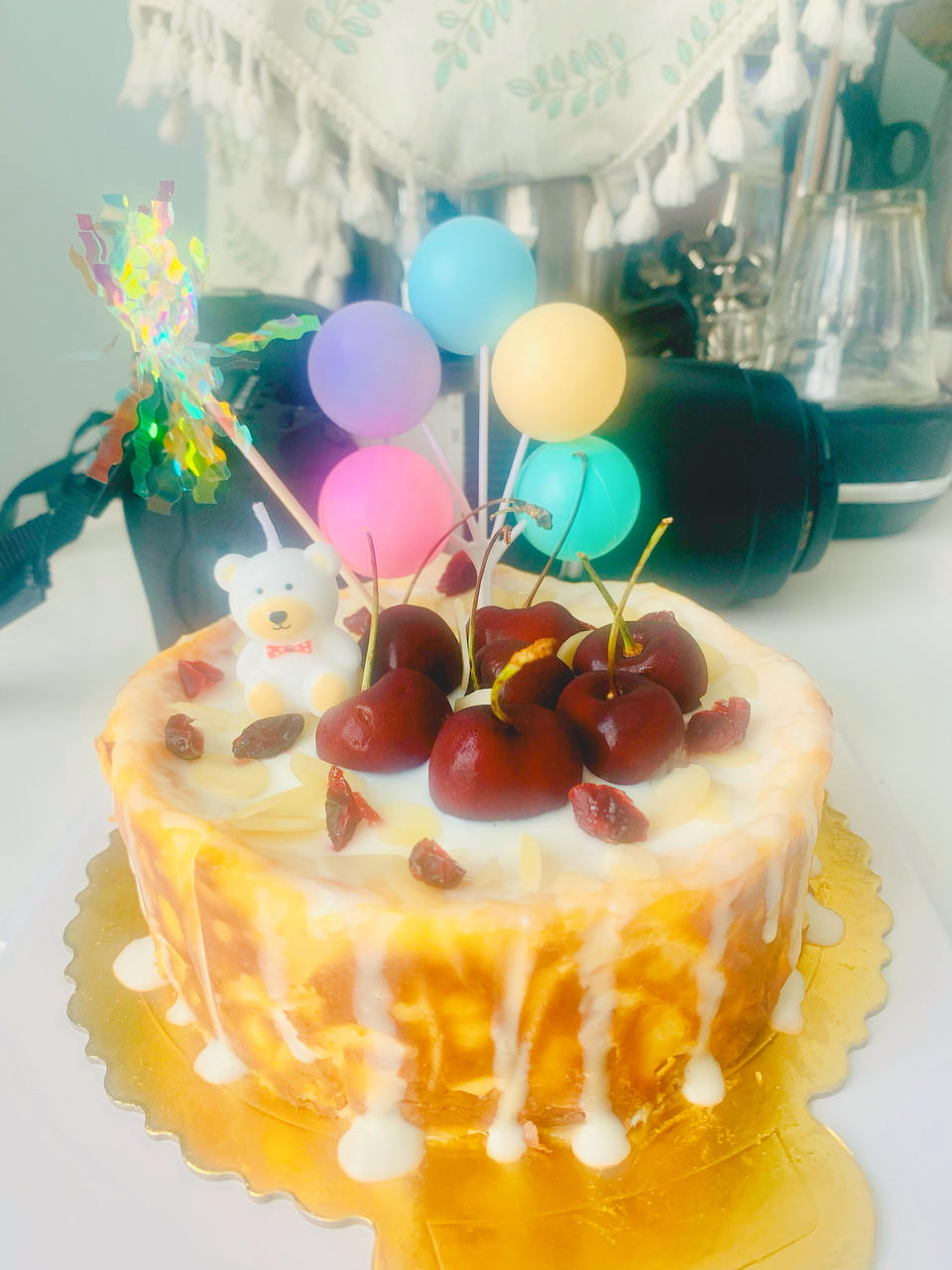 甜柿子巴伐利亚奶冻慕斯配超简单酸奶淋面