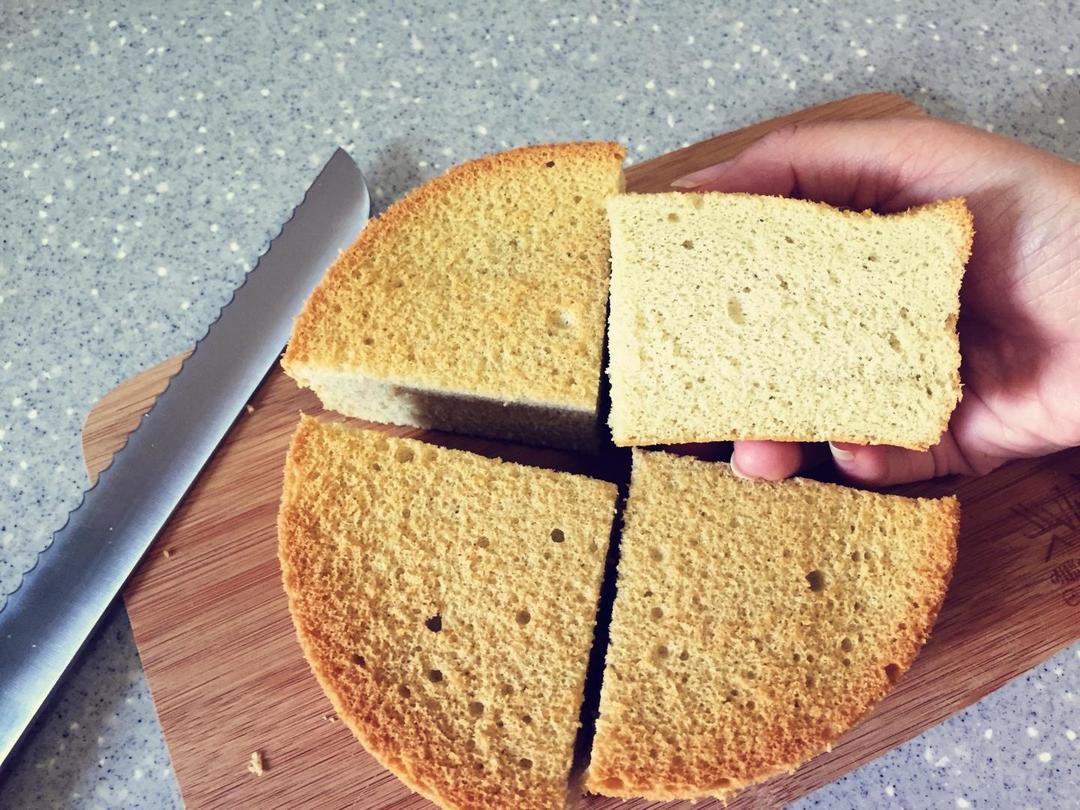 抹茶戚风(6寸圆模后蛋法)的做法