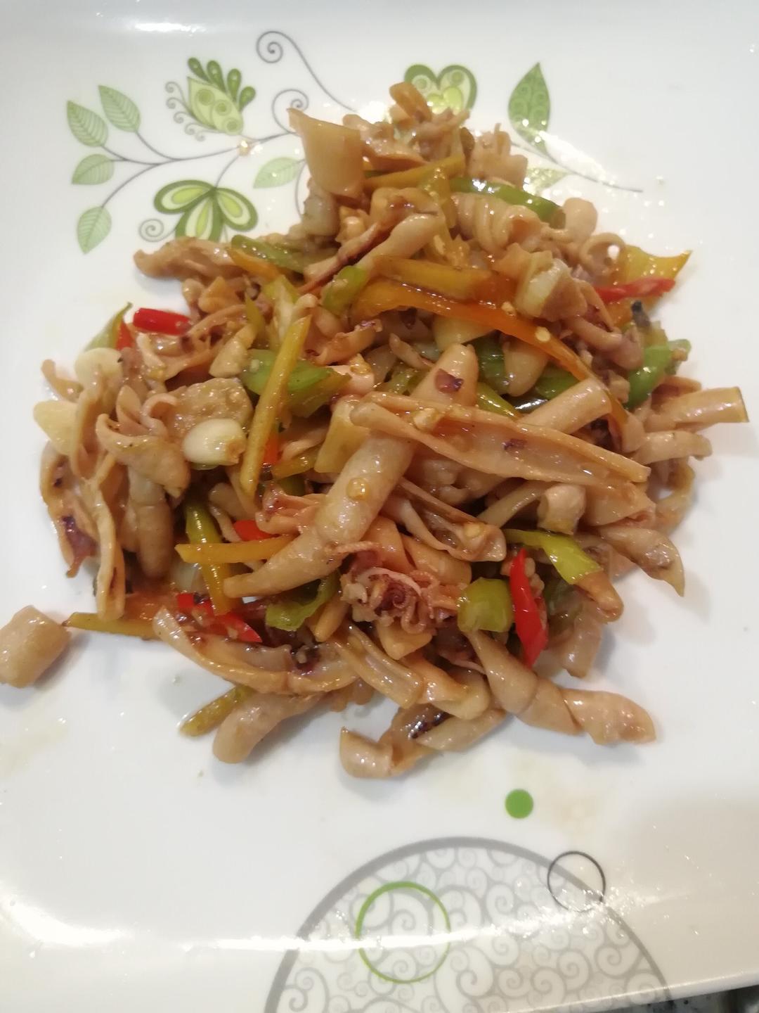 辣炒干鱿鱼