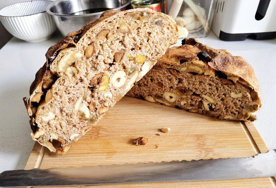 不揉面100%纯全麦快手恰巴塔