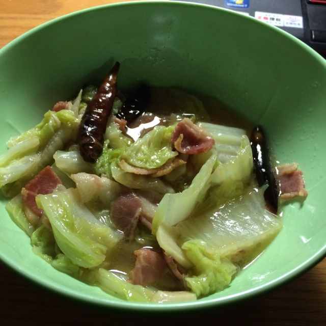 培根炒白菜