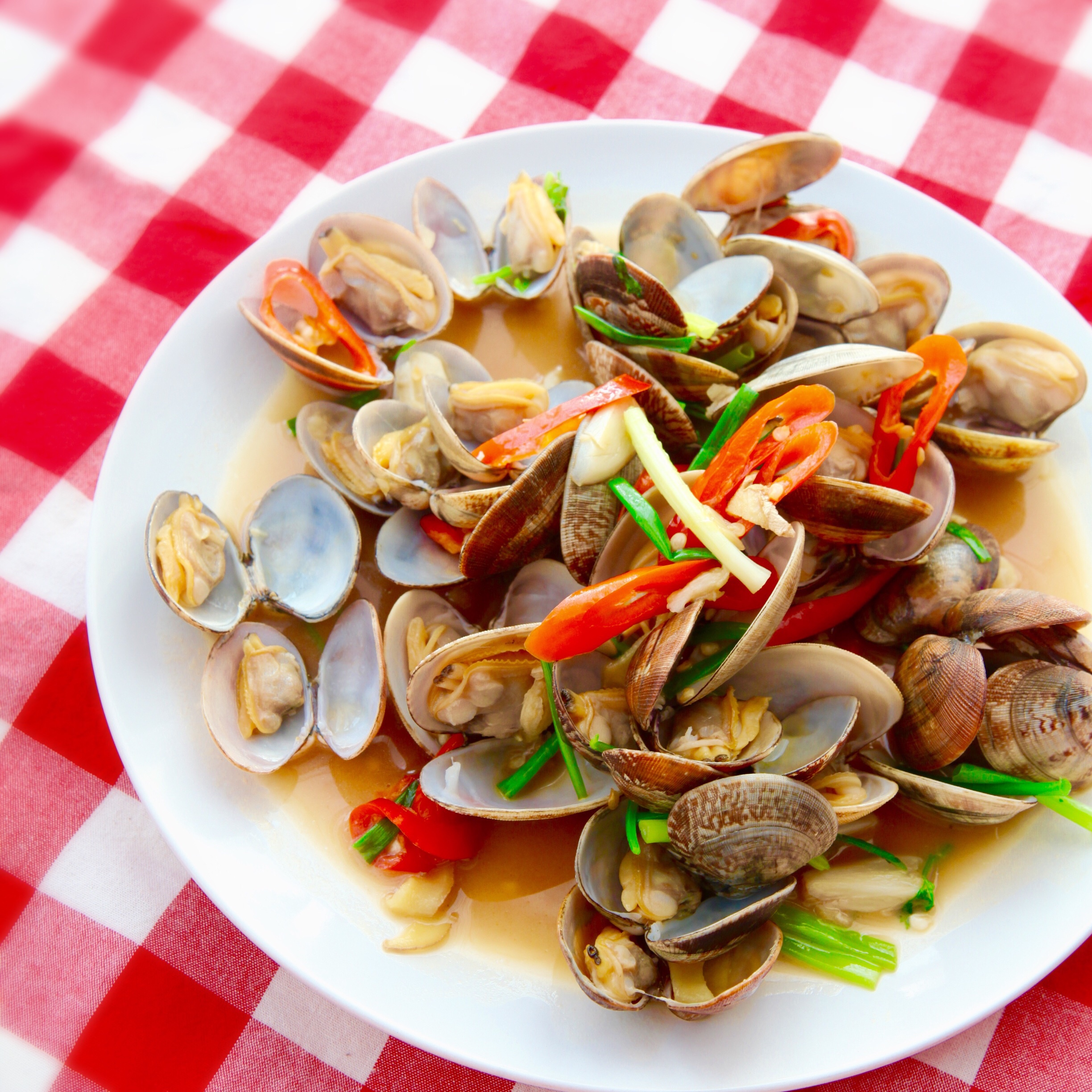 cc私房菜之～姜葱炒花甲