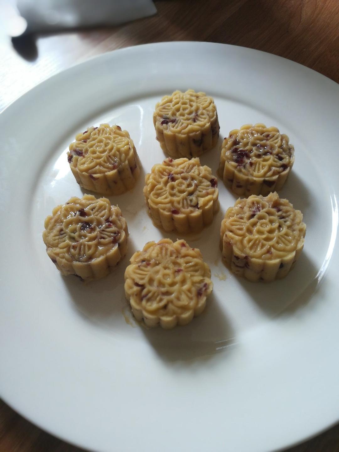 蔓越莓绿豆糕