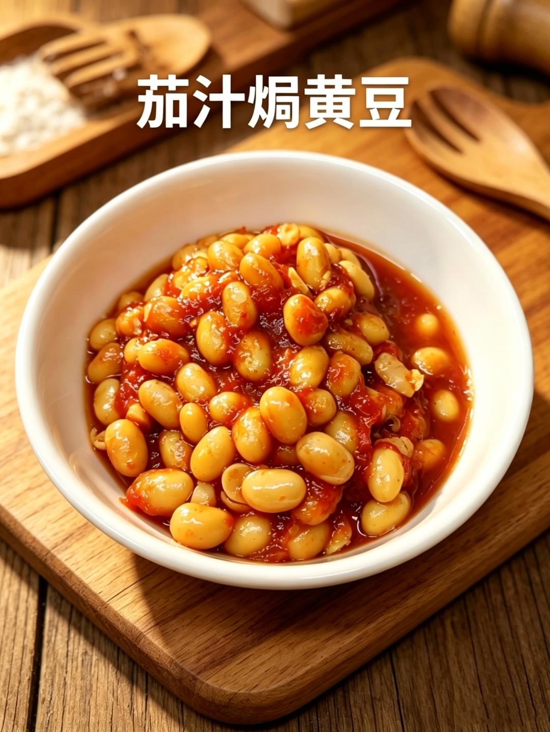 零失败懒人版｜酸甜爆汁茄汁焗黄豆，减脂健身早餐百搭