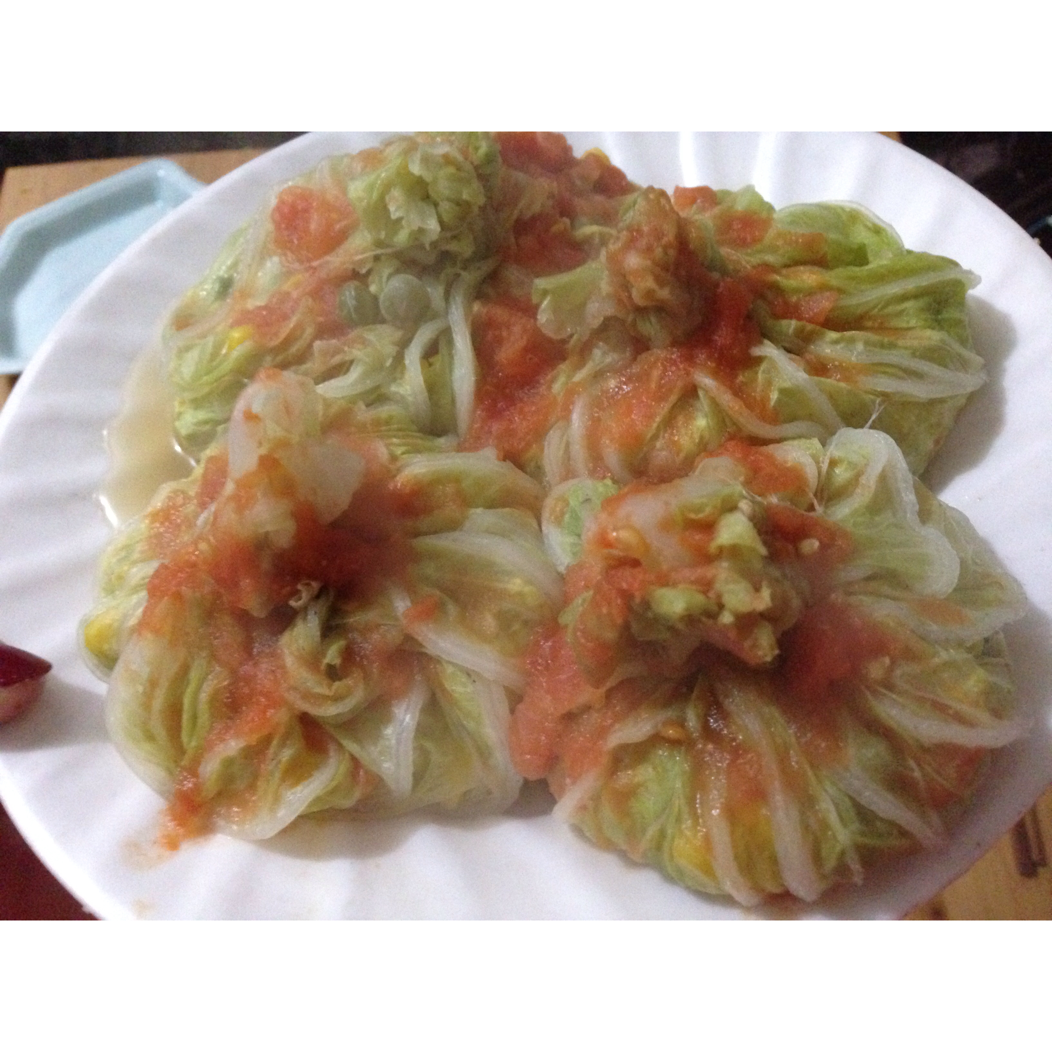 鲜虾白菜包
