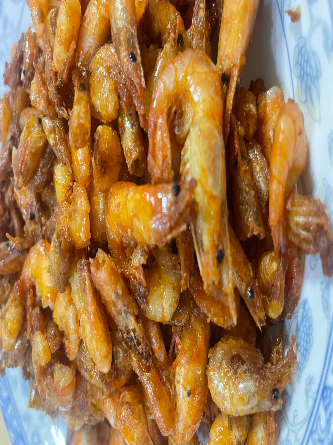 粒粒分明的炸河虾