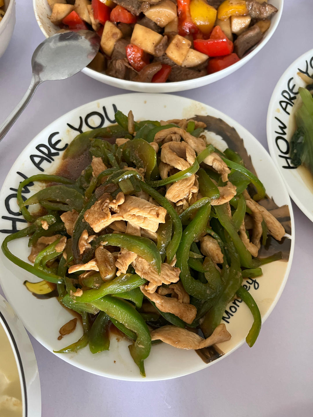 #家常菜# 米饭杀手尖椒肉丝（鸡丝）