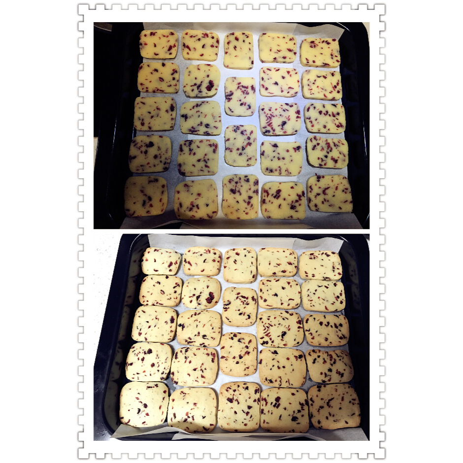 低糖少油版蔓越莓饼干