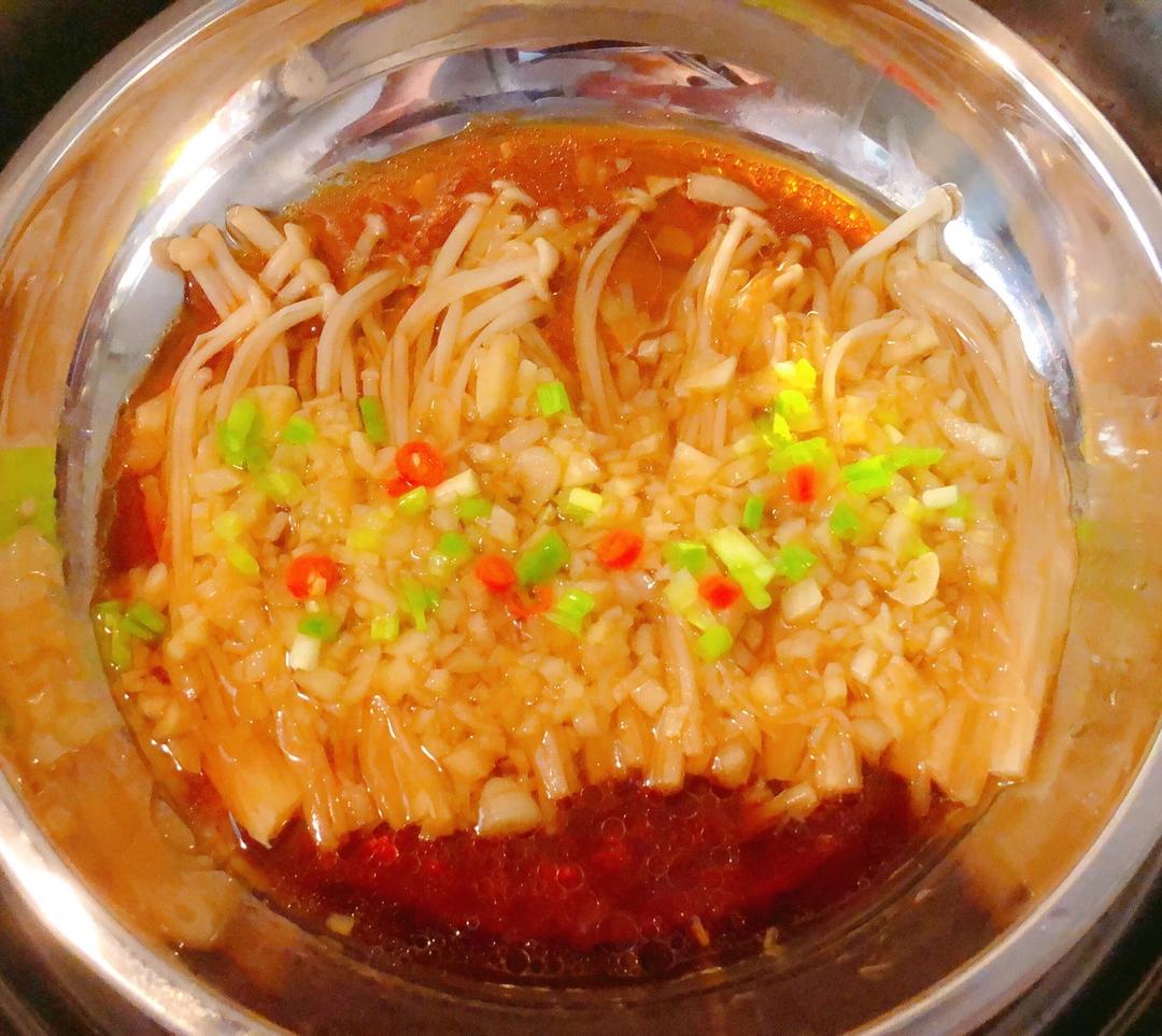 蒜蓉蒸金针菇