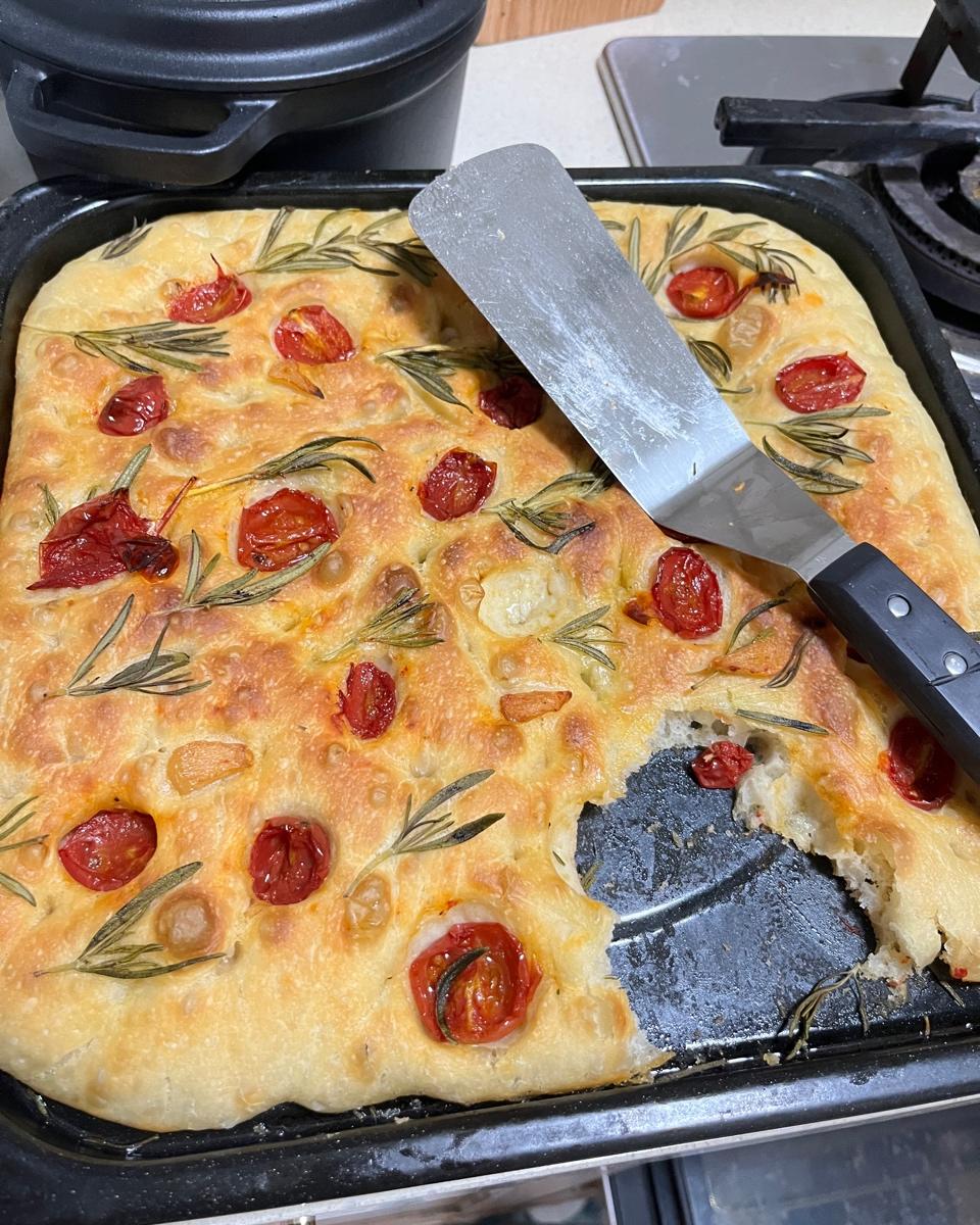 『研究了2年的完美食谱』最简单的免揉佛卡夏