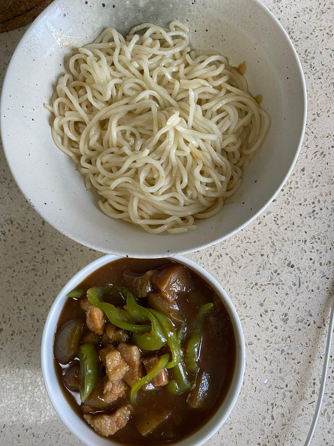 茄丁肉酱打卤面