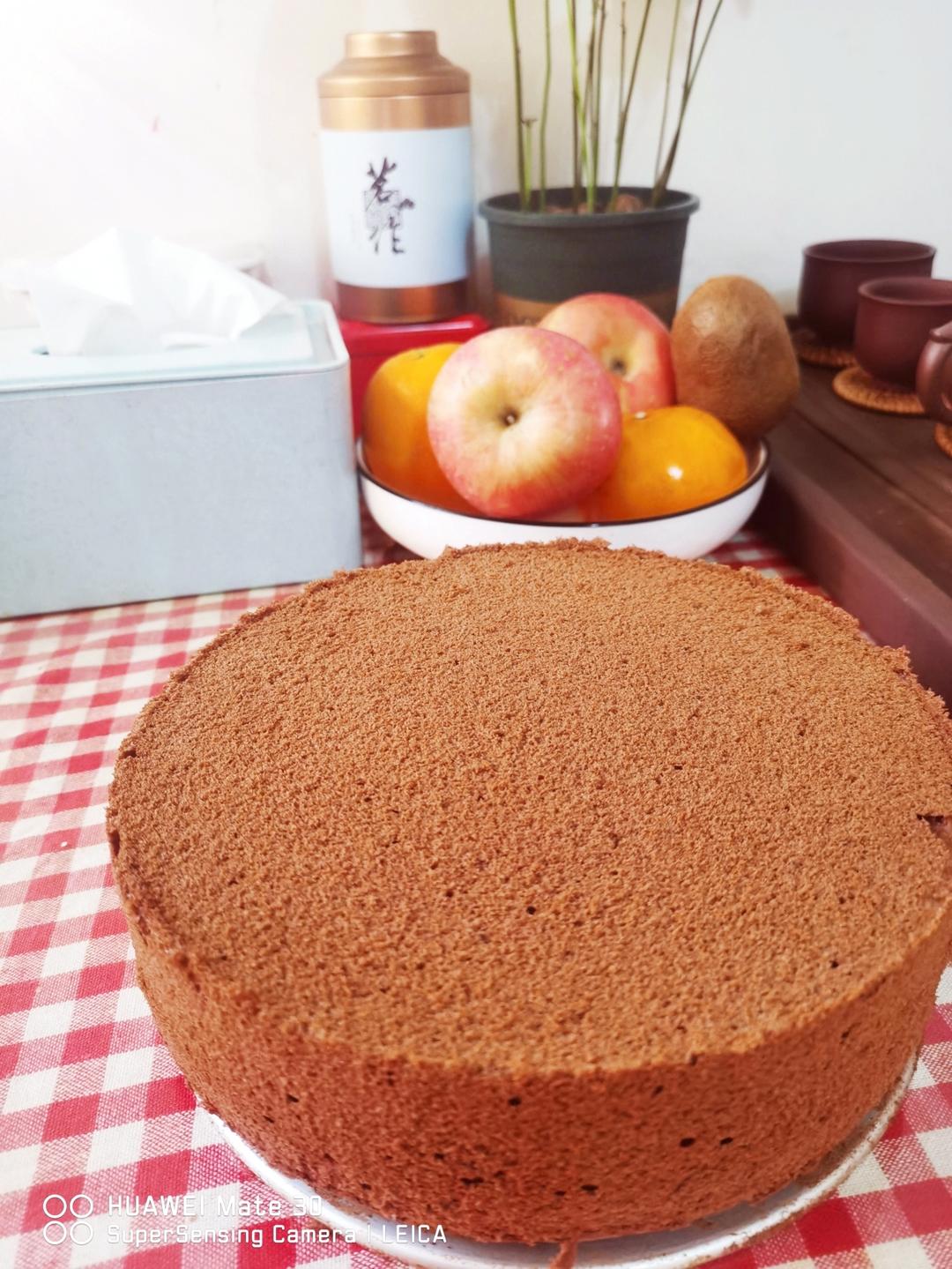 可可戚风蛋糕～8寸～百分百成功
