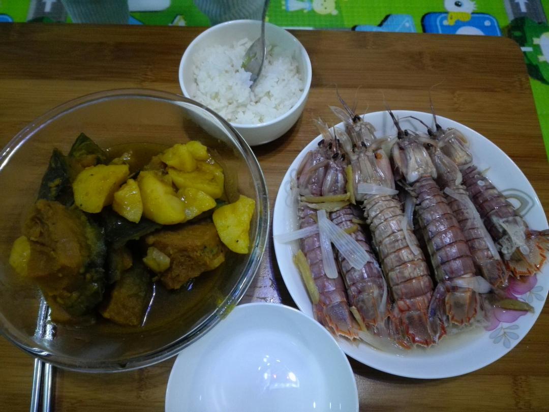 清蒸皮皮虾
