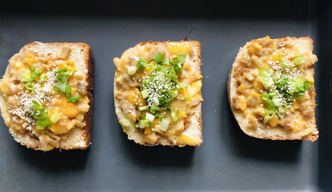 真的好好吃❗️芝士火腿葱香岩烧吐司🍞