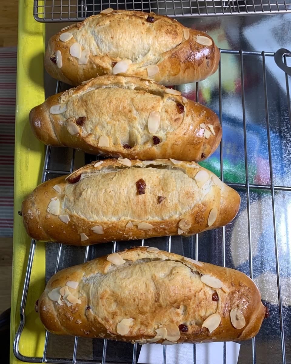 蔓越莓砂糖面包卷
