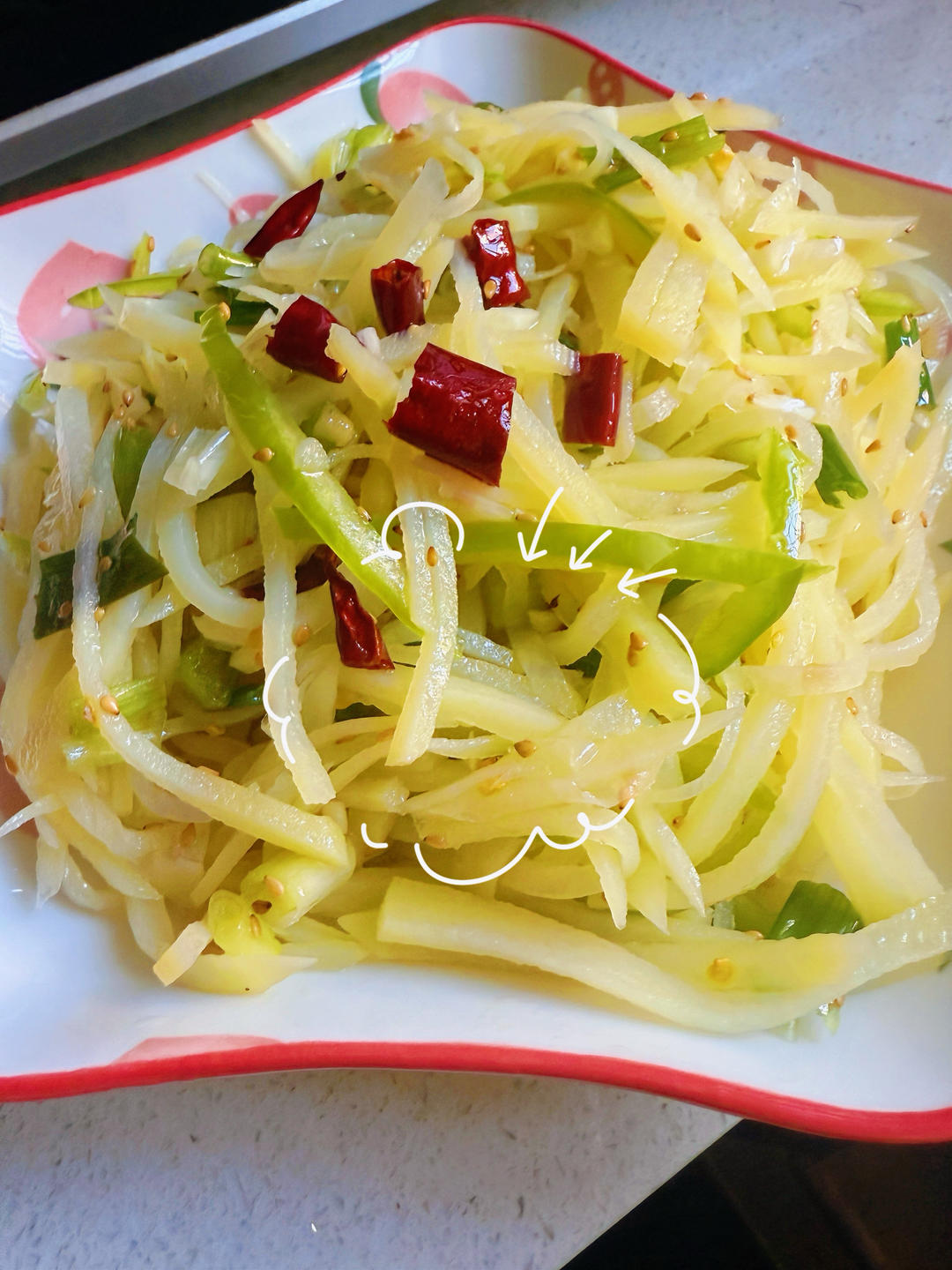 超好吃的炝拌土豆丝