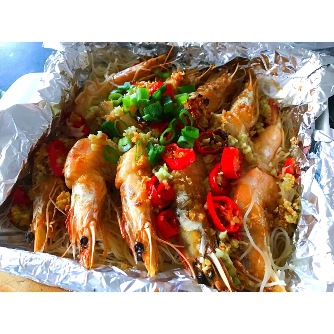 蒜蓉粉丝烤虾