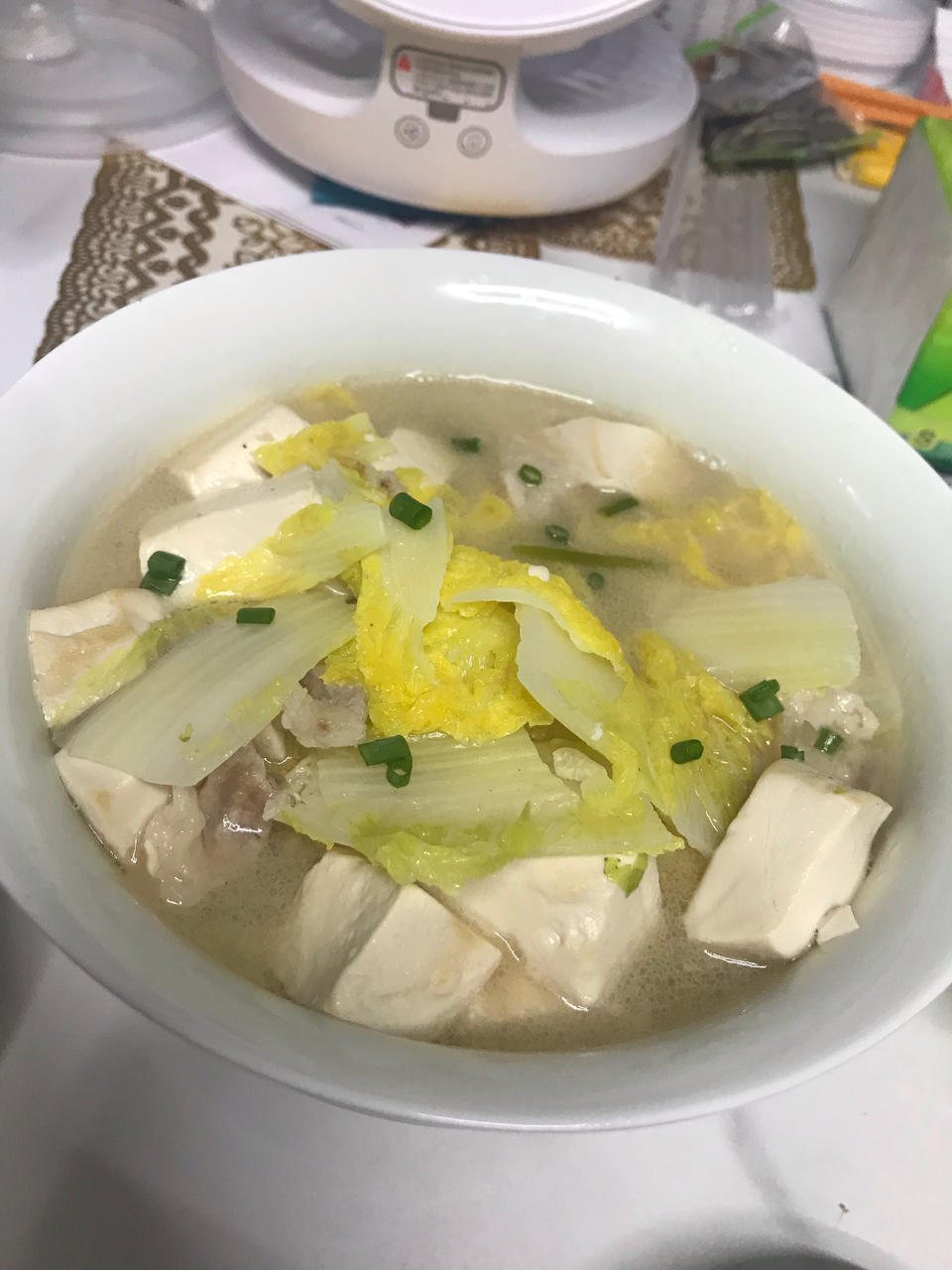老豆腐炖白菜